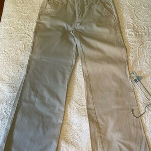 Ralph Lauren Cream Wide-Leg Trousers